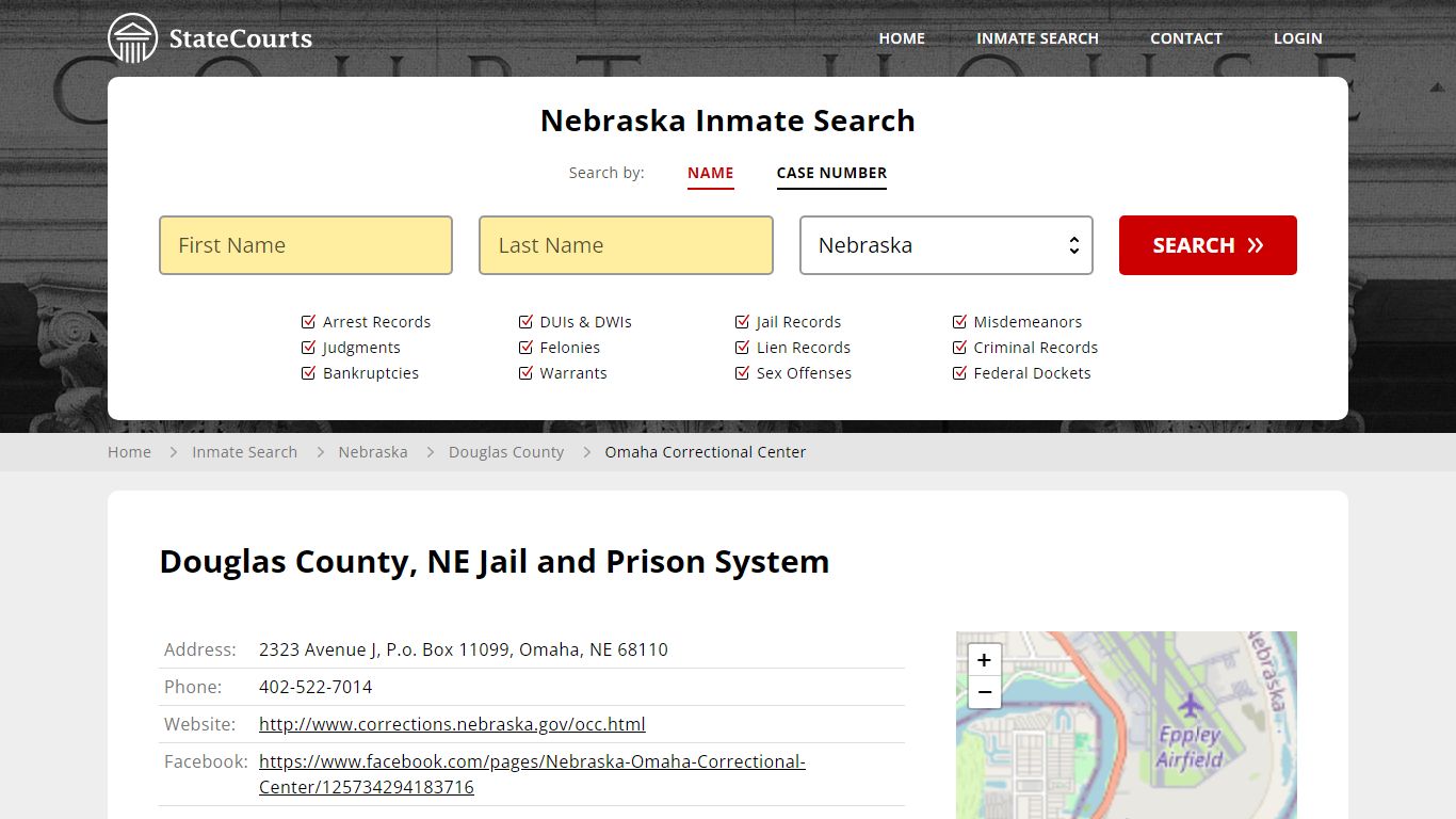 Douglas County, NE Jail and Prison System - State Courts